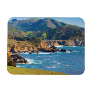 Magnet Flexible États-Unis, Californie. Panorama De Big Sur Avec B