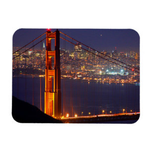 Magnet Flexible États-Unis, Californie. Pont Golden Gate la nuit