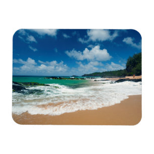Magnet Flexible États-Unis, Kauai, Hawaï. Une femme se promène sur