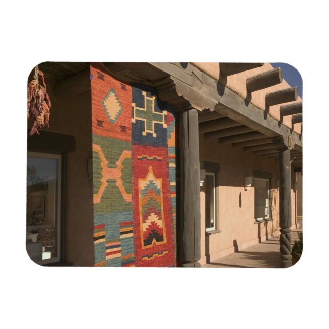 Magnet Flexible États-Unis, Nouveau-Mexique, Taos : Navaho Rug Gal (Horizontal)