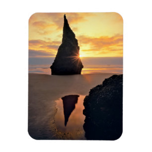 Magnet Flexible États-Unis, Oregon. Formation rocheuse au coucher