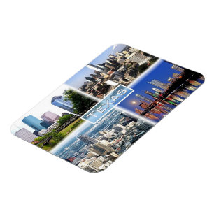 Magnet Flexible États-Unis Texas - Centre-ville de Houston - Centr
