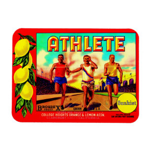 Magnet Flexible étiquette des caisses de fruits des athlètes des a