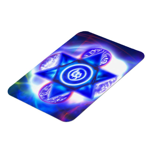 Magnet Flexible Étoile du nouvel âge de David (Côté Gauche)