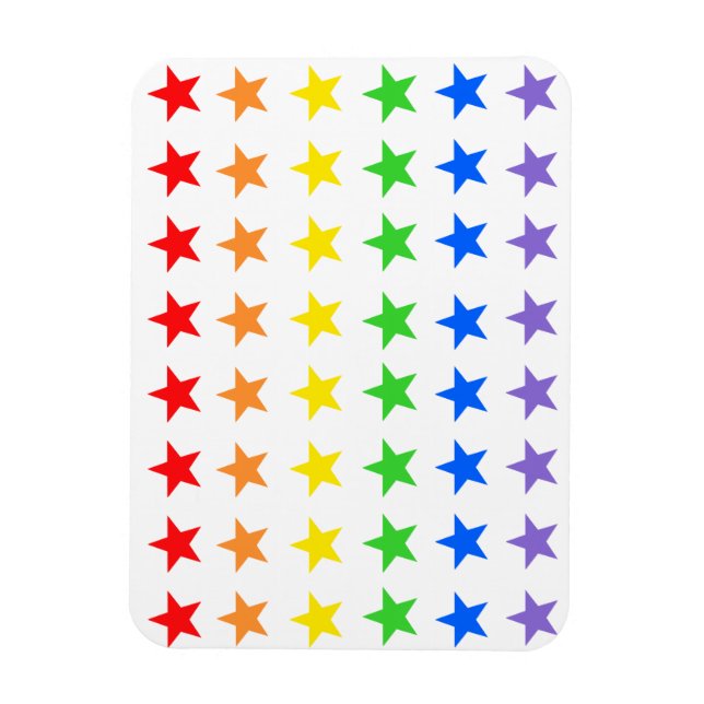 Magnet Flexible étoiles Rainbow (Vertical)