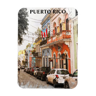 Magnet Flexible Étonnant Vintage voyage Porto Rico