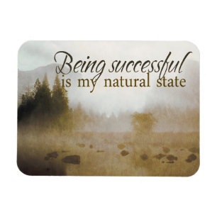 Magnet Flexible "Être couronné de succès" Motivation Affirmation F