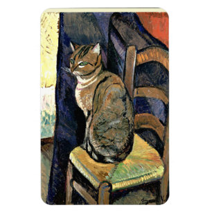 Magnet Flexible Étude d'un chat, peinture d'art