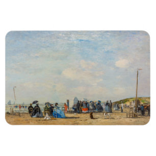 Magnet Flexible Eugene Boudin - Rassemblement sur la plage