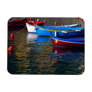 Magnet Flexible Europe, Italie, Cinque Terre, bateaux à Vernazza