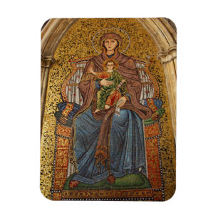 Magnet Flexible Europe, Italie, Sicile, Taormine. Madone & enfant
