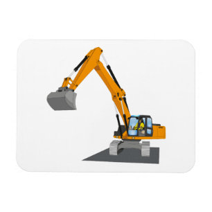 Magnet Flexible Excavateur à chaîne orange