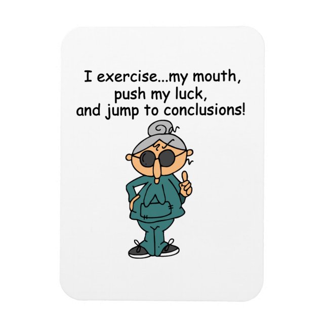 Magnet Flexible Exercice, Push, Jump Humour (Vertical)
