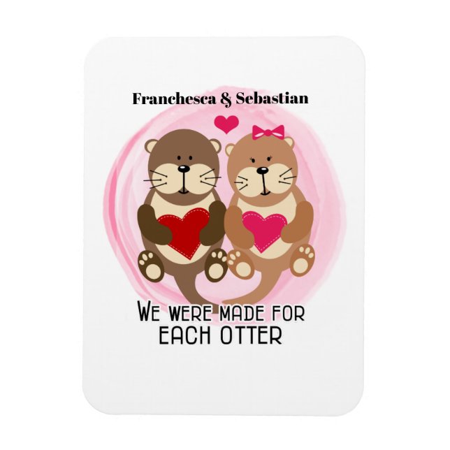 Magnet Flexible Fabriqué pour chaque mignonne couple animal avec l (Vertical)