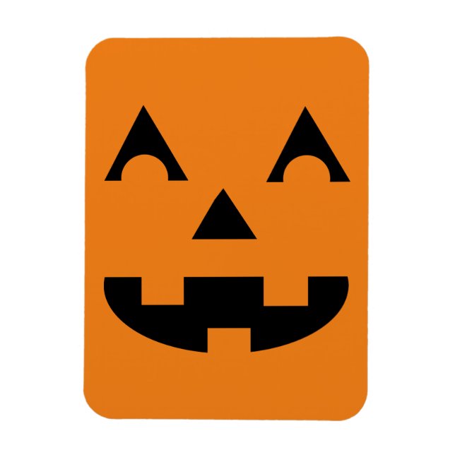 Magnet Flexible Face Citrouille Halloween (Vertical)