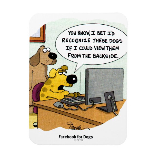 Magnet Flexible Facebook pour Dogs (Vertical)