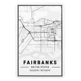 Magnet Flexible Fairbanks Alaska USA City Travel City Carte