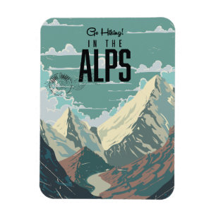 Magnet Flexible Faire de la randonnée dans les Alpes