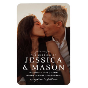 Magnet Flexible Faire invitation de mariage moderne aimantée