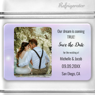 Magnet Flexible Faire-part de carte de rendez-vous avec photo sous