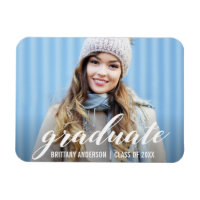 Faire-part de graduation moderne | Photo d'études 