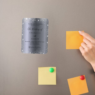 Magnet Flexible Faire-part de mariage de luxe classique parties sc