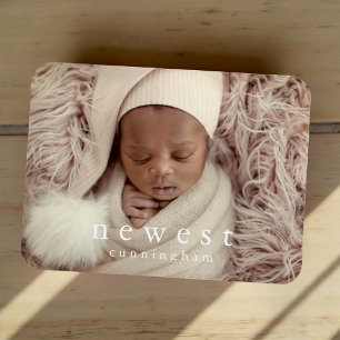 Magnet Flexible Faire part de naissance de bébé, le nouveau membre