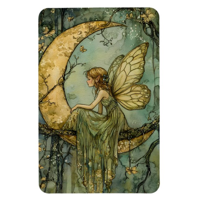Magnet Flexible Fairy And Crescent Moon (Vertical)
