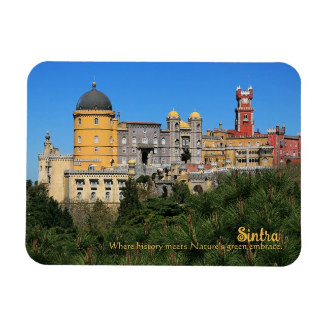 Magnet Flexible Fairytale Sintra Palace photo, Portugal (Horizontal)