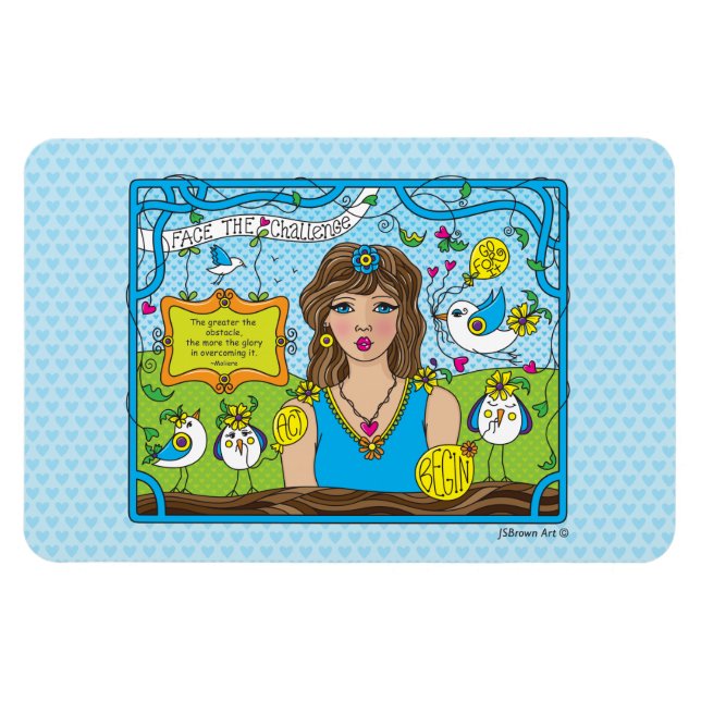 Magnet Flexible Faites face à l'aimant Challenge_Flexible 6"x4" (Horizontal)