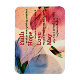 Magnet Flexible Faith Hope Love May