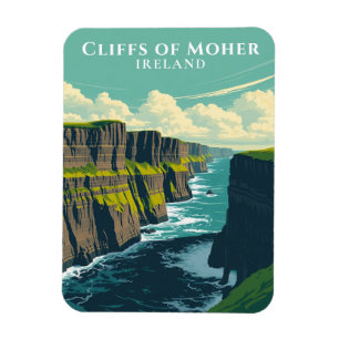 Magnet Flexible Falaises emblématiques de Moher Irlande Le souveni
