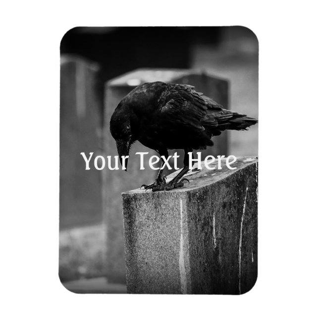 Magnet Flexible Falln Cemetery Crow (Vertical)
