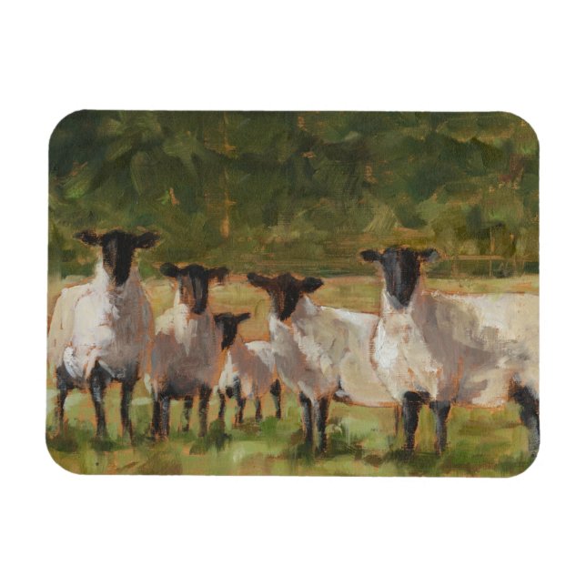 Magnet Flexible Famille de moutons (Horizontal)
