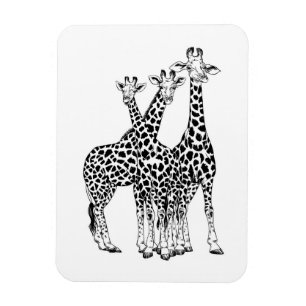 Magnet Flexible Famille Giraffe