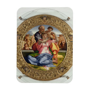 Magnet Flexible Famille sainte avec St John (Doni Tondo), 1504-05