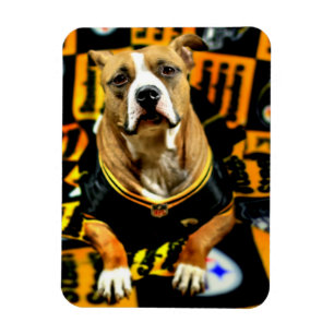 Magnet Flexible Fan de football qui a sauvé des pitbulls