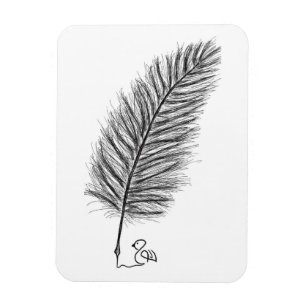 Magnet Flexible Feather Quill la voix des pensées et des émotions