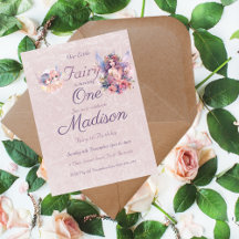 Fée Magique Rose pastel Un Anniversaire