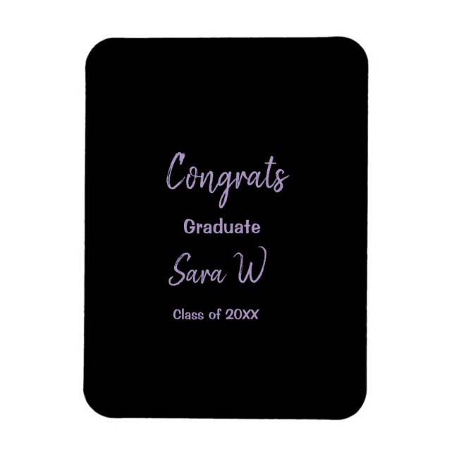 Magnet Flexible Félicitations classe d'ajouter le nom d'année scol (Vertical)