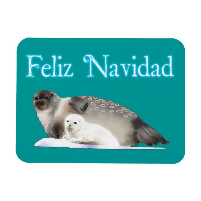 Magnet Flexible Feliz Navidad - Sceau annelé (Horizontal)