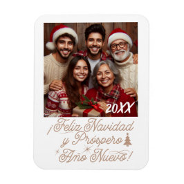 Magnet Flexible Feliz Navidad y Próspero Año Nuevo con Foto