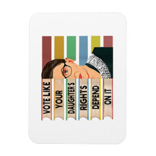 Magnet Flexible Feministe Ruth Bader Ginsburg RBG Citation Girl Wi