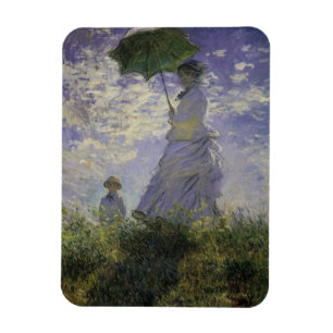 Magnet Flexible Femme à l'omrelle de Claude Monet, Art ancien