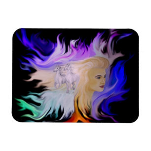 Magnet Flexible Femme avec cheval