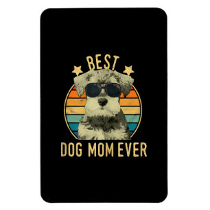 Magnet Flexible Femme Meilleur Chien Maman Jamais Schnauzer Miniat