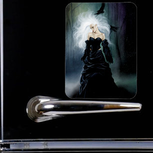Magnet Flexible Femme mystérieuse gothique noire élégante Brume de