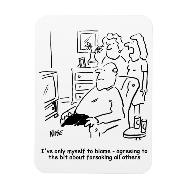 Magnet Flexible Femme regrette ses voeux de mariage (Vertical)