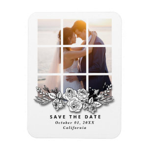 Magnet Flexible Fenêtre élégante avec mariage d'images Enregistrer