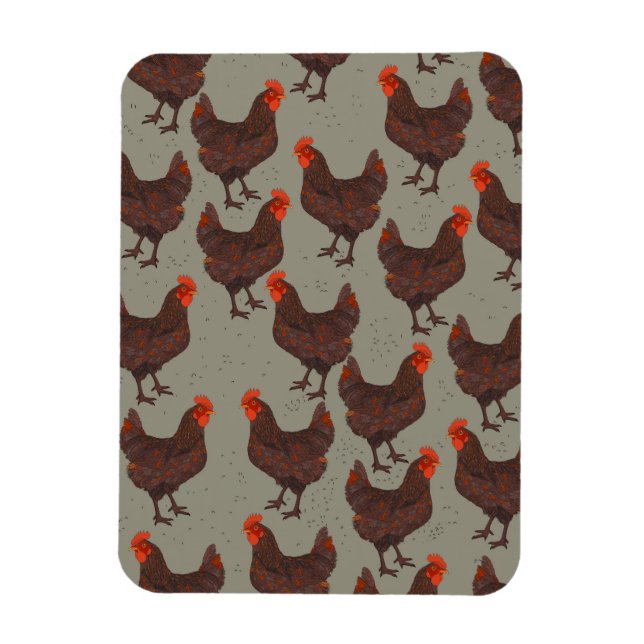 Magnet Flexible Ferme Rooster (Vertical)